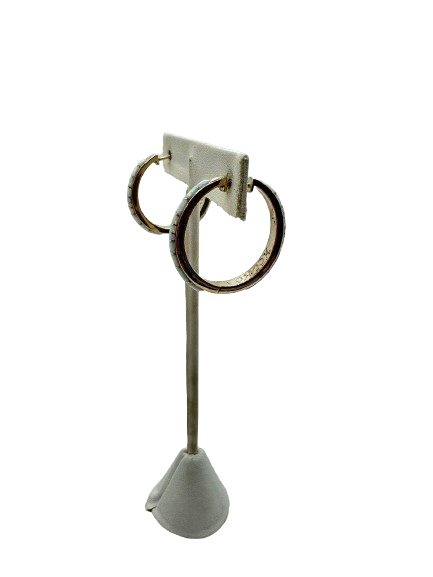 Ewing fire opal hoops 