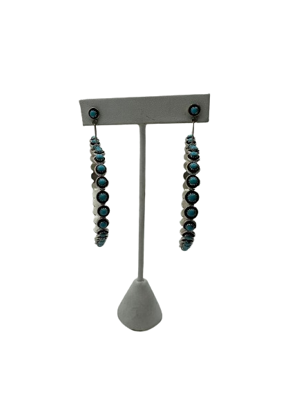 Earring heart shape turquoise 