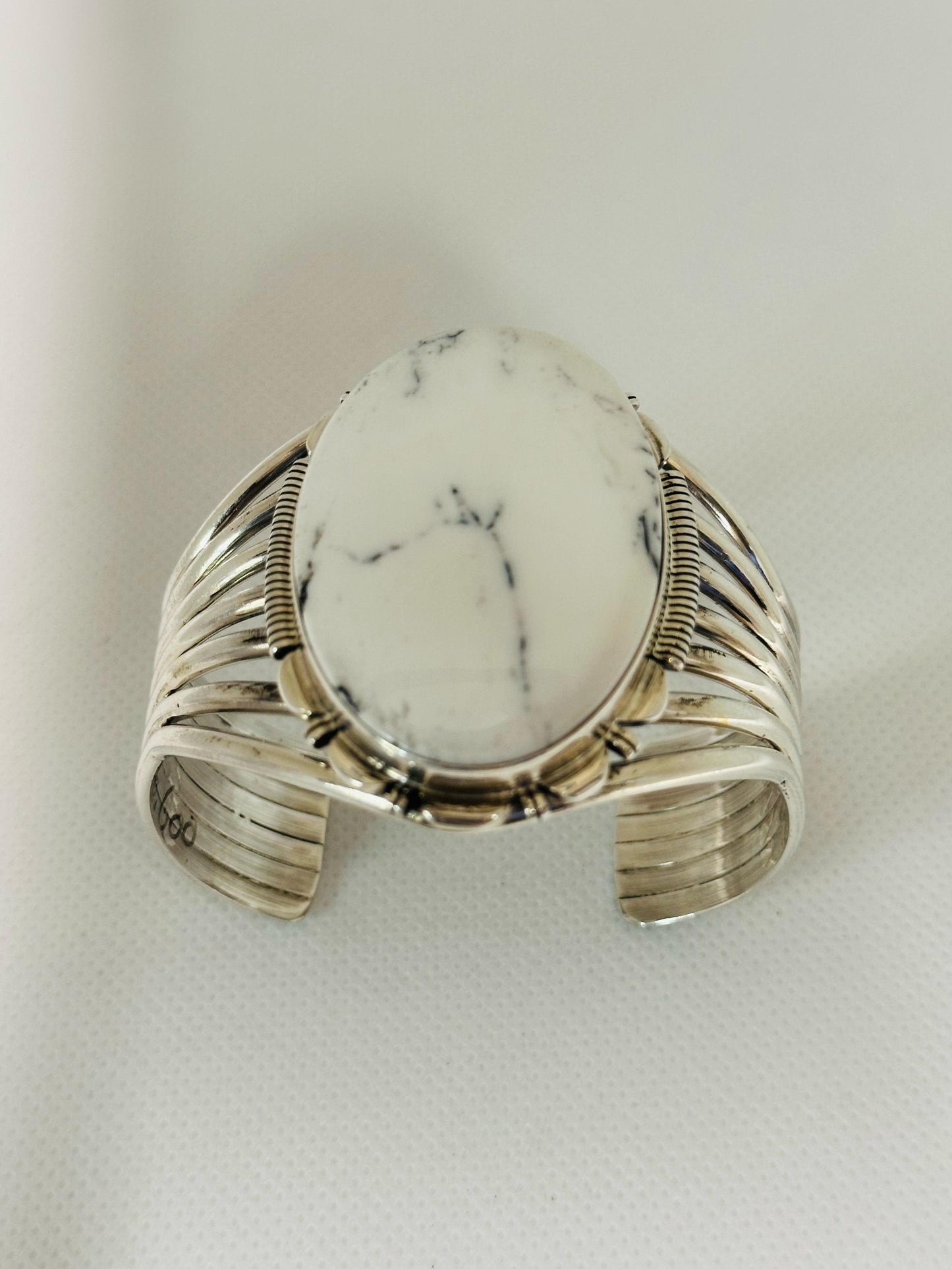 White Buffalo Turquoise Cuff Bracelet