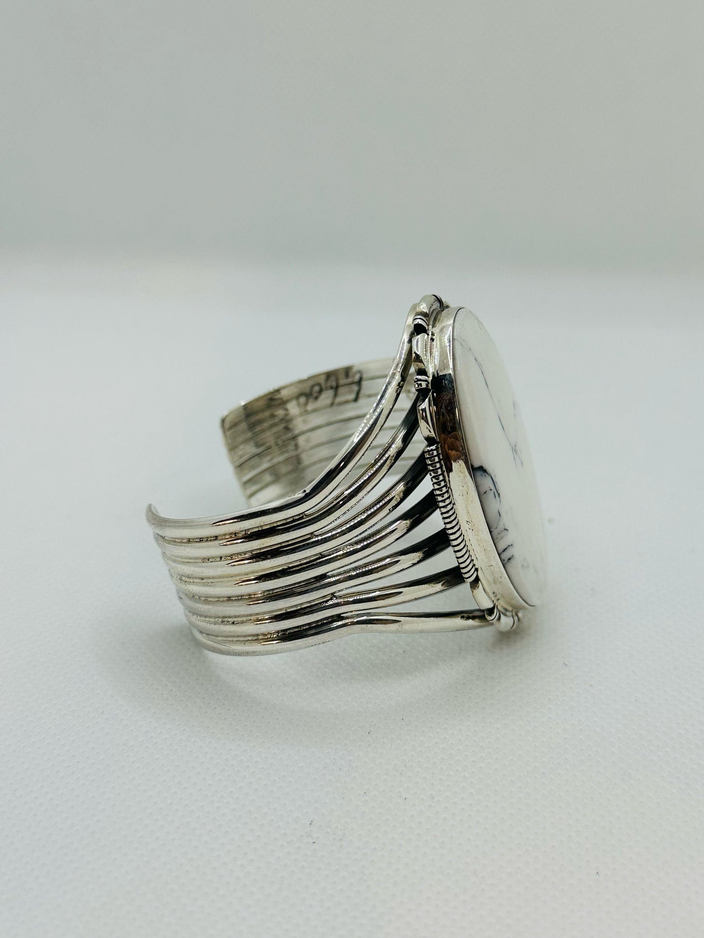 White Buffalo Turquoise Cuff Bracelet