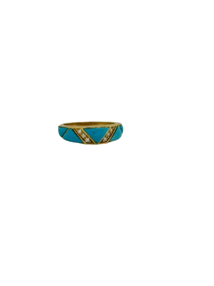 14k Ring, Sleeping Beauty Turquoise