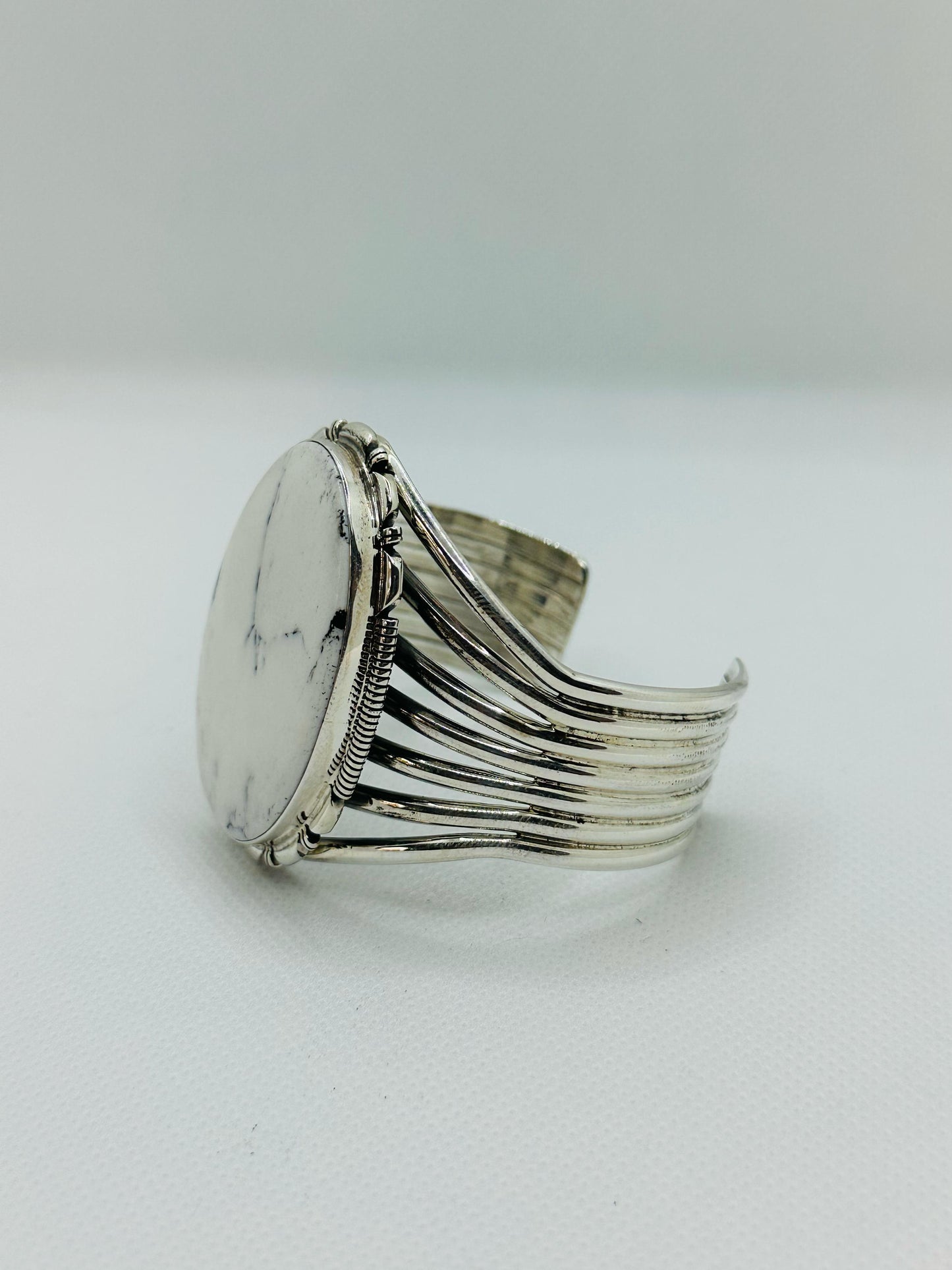 White Buffalo Turquoise Cuff Bracelet