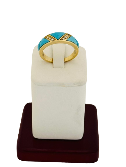 14k Ring, Sleeping Beauty Turquoise