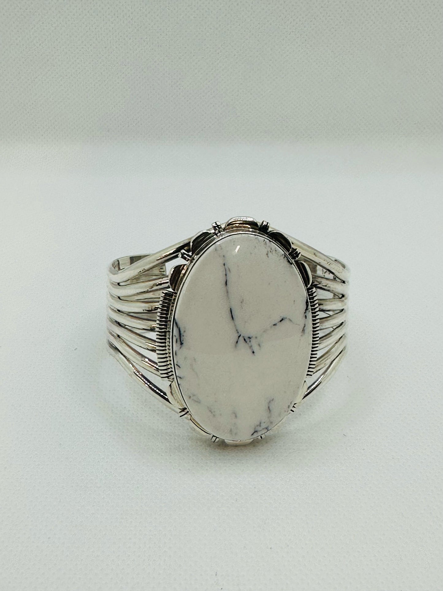 White Buffalo Turquoise Cuff Bracelet