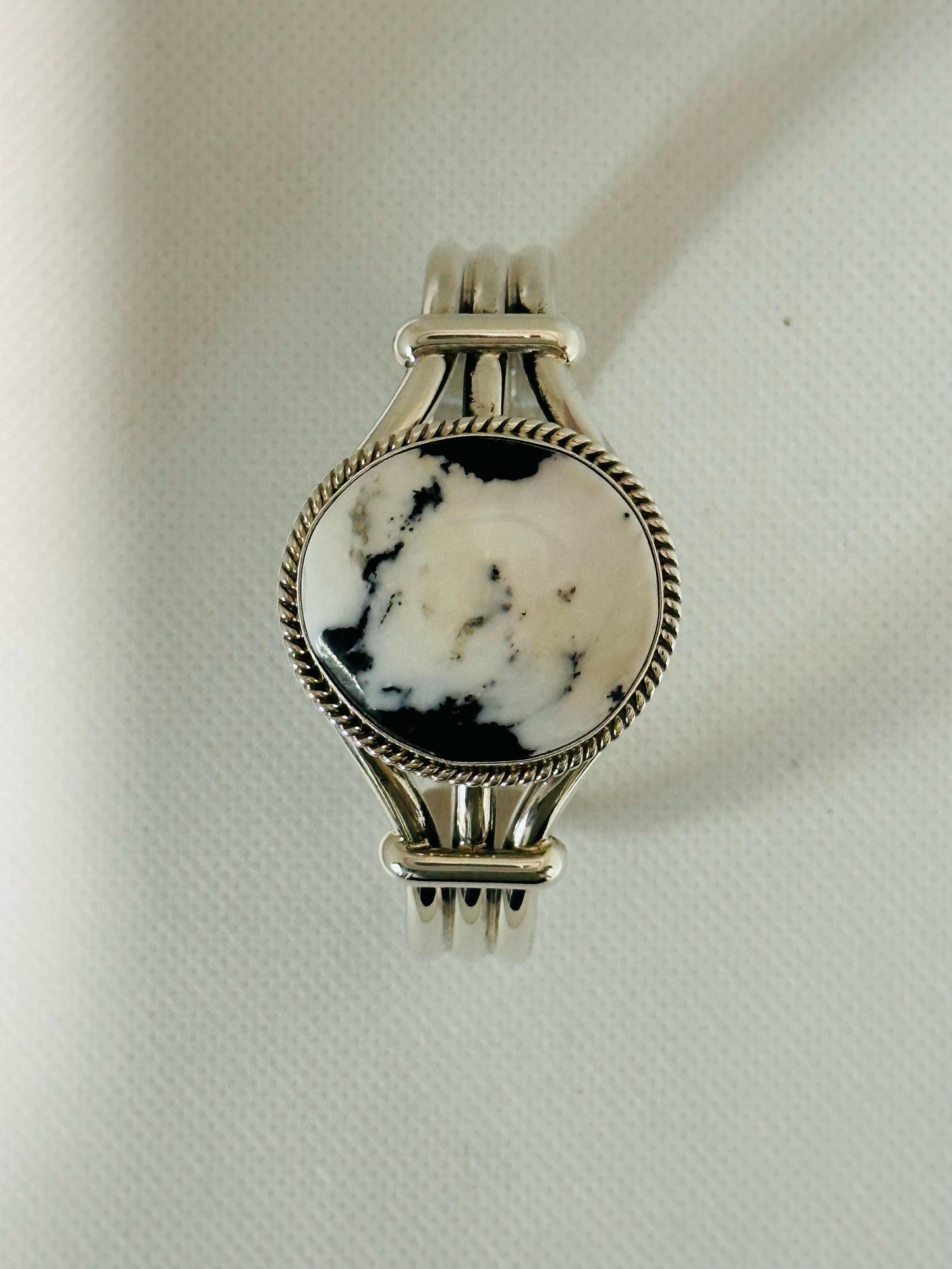 Cuff Bracelet White Buffalo Turquoise