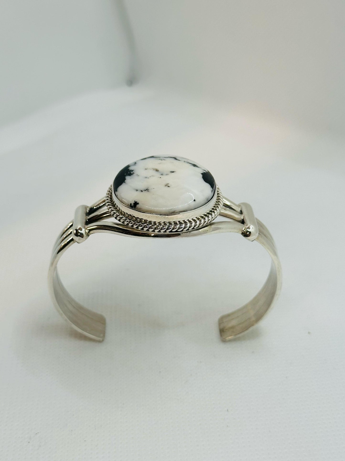 Cuff Bracelet White Buffalo Turquoise