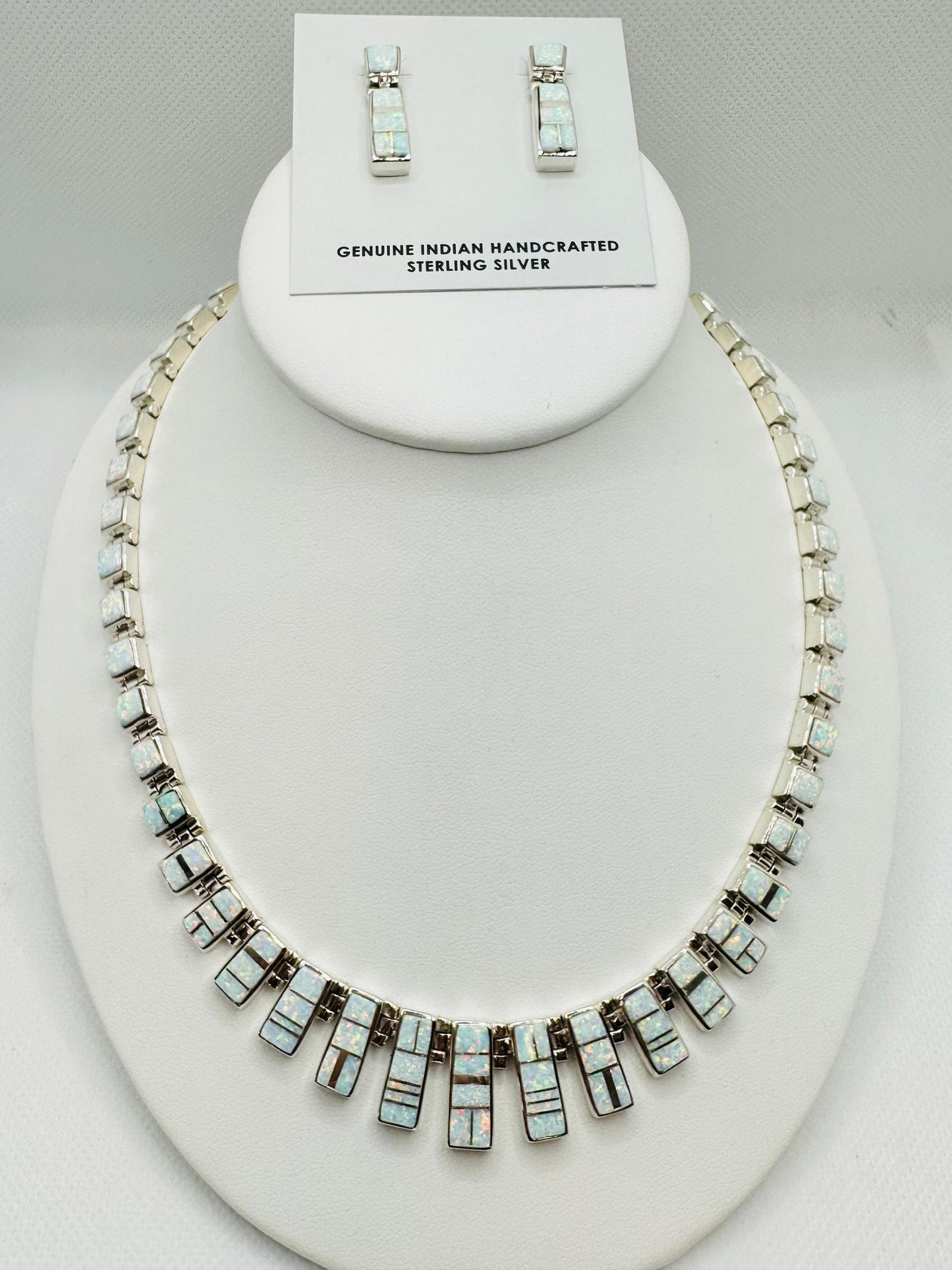 Opal Necklace, Inlay, Navajo Made