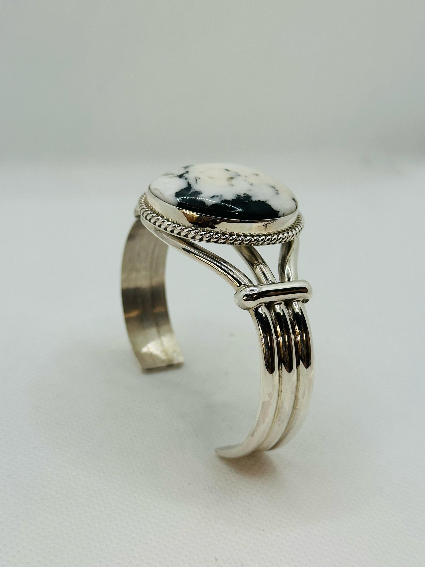 Cuff Bracelet White Buffalo Turquoise