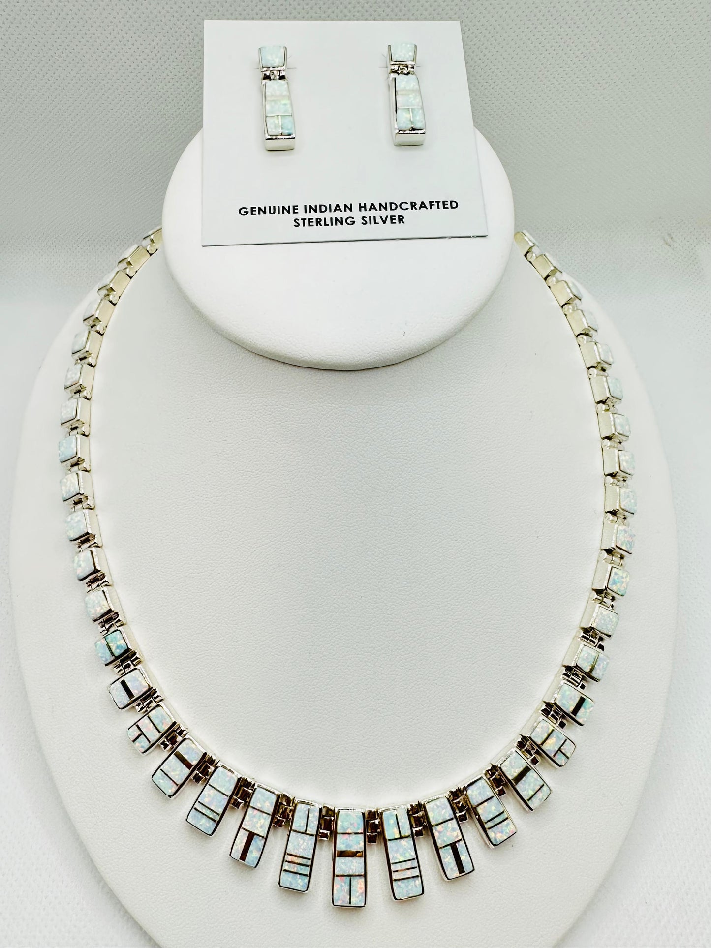 Opal Necklace, Inlay, Navajo Made