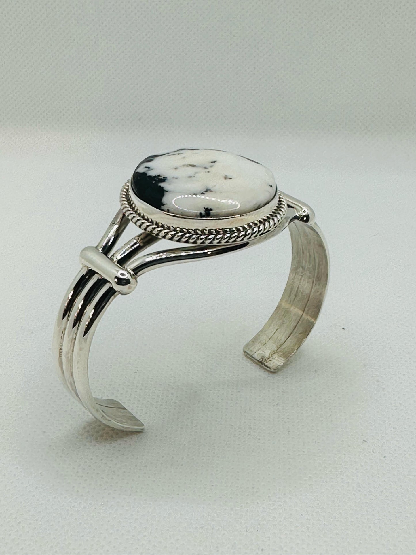 Cuff Bracelet White Buffalo Turquoise