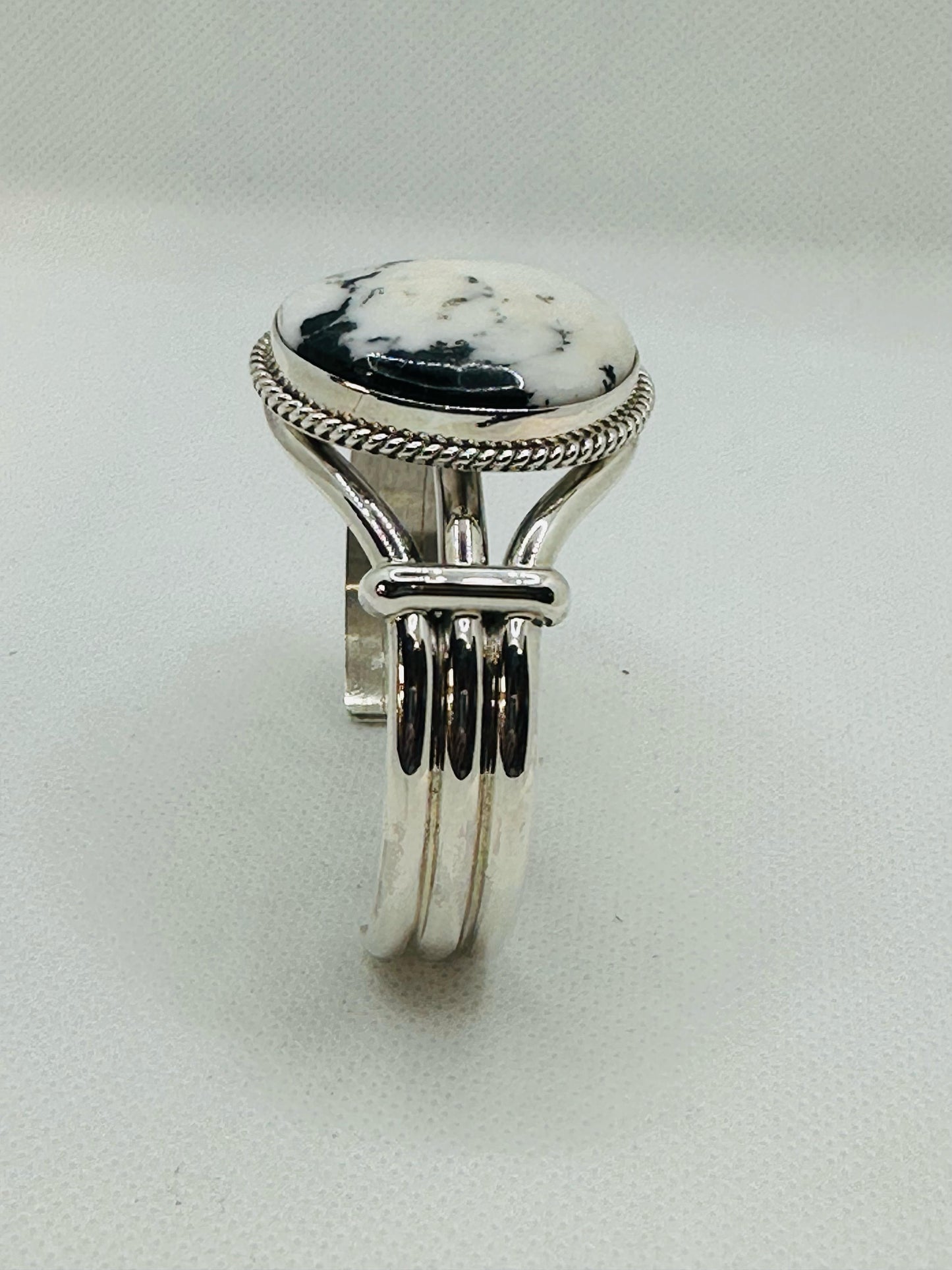 Cuff Bracelet White Buffalo Turquoise