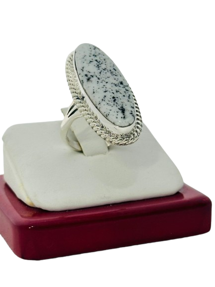 Ring white buffalo turquoise