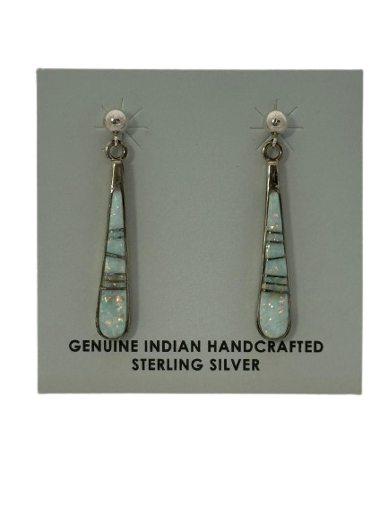 Earrings fire opals 