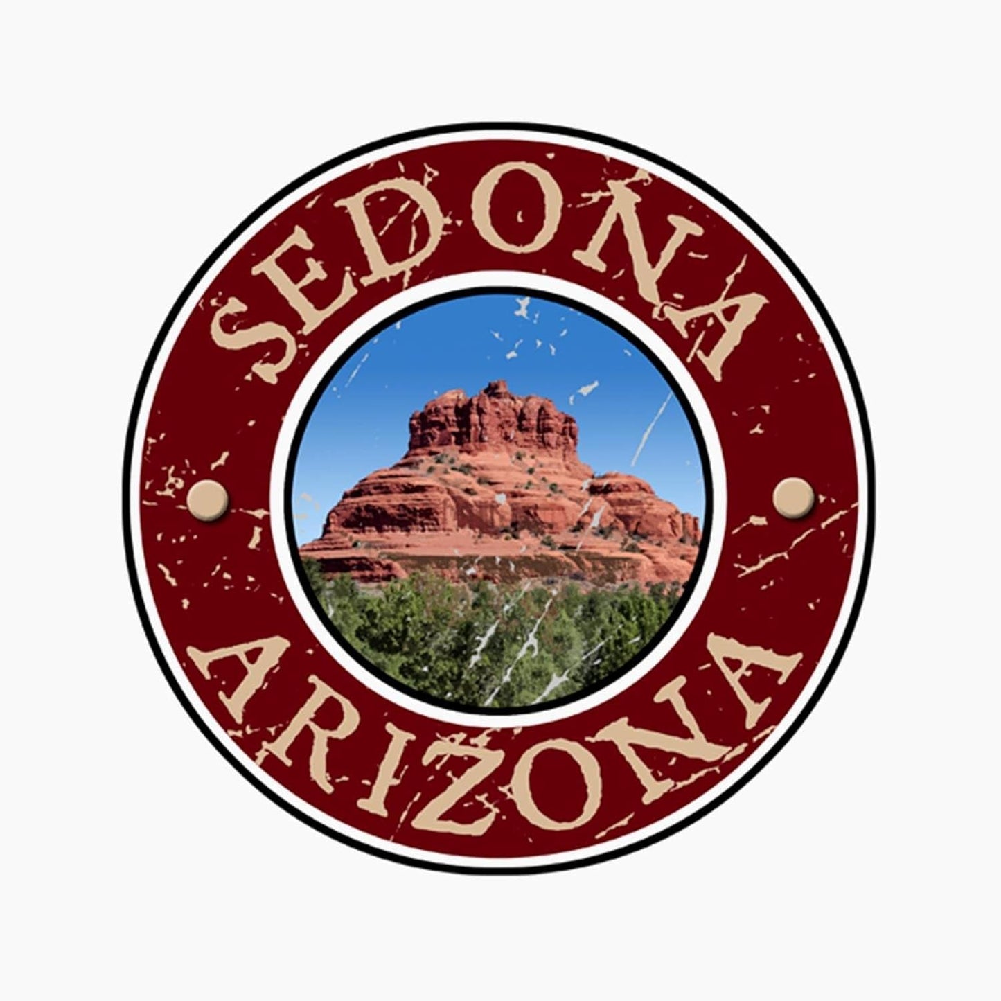 CafePress Sedona, AZ Bell Rock Magnet 2.25" Round Magnet, Refrigerator Magnet