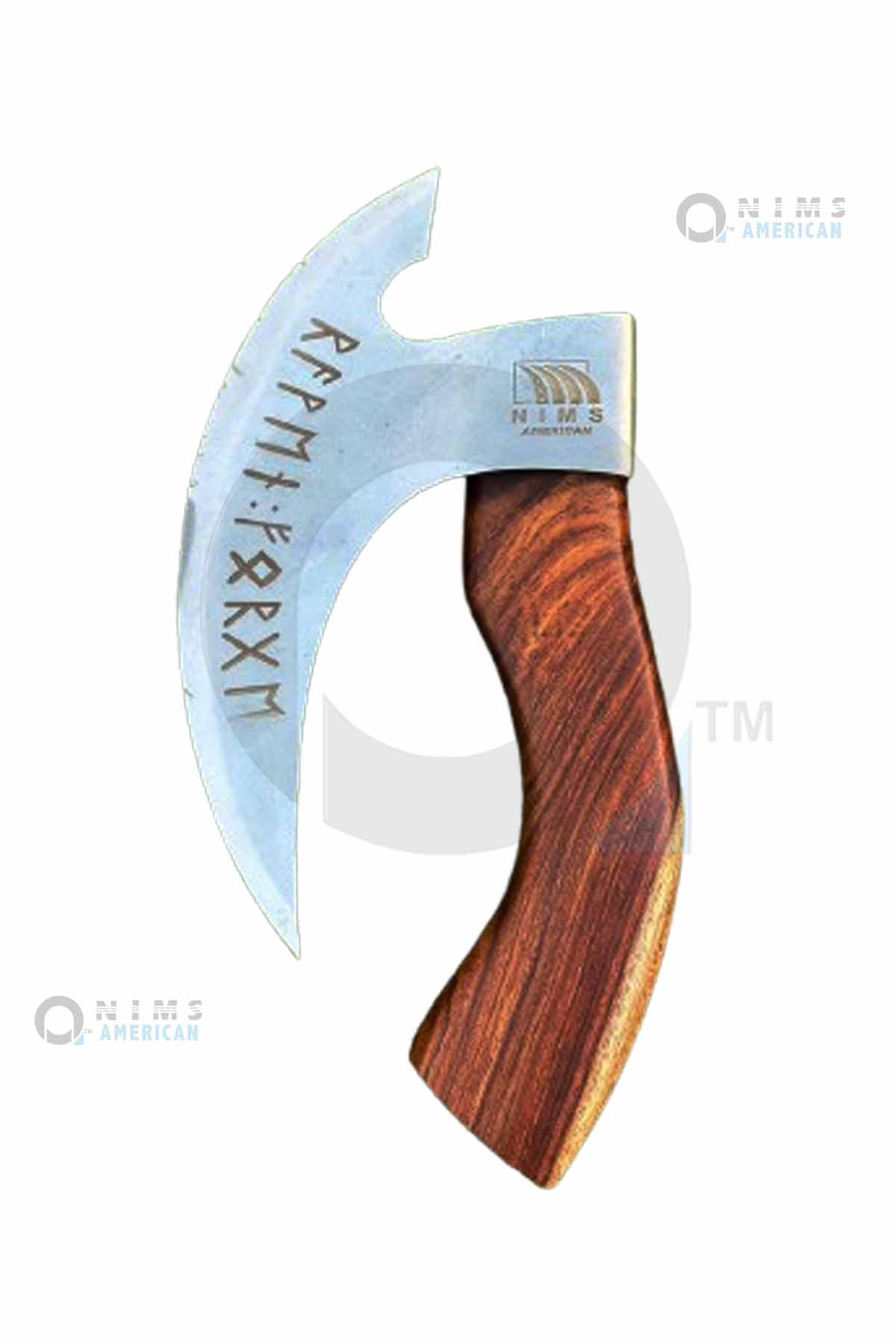 71014- 12" AXE Pizza Rocker Knife- Pizza Cutter- NIMS AMERICAN