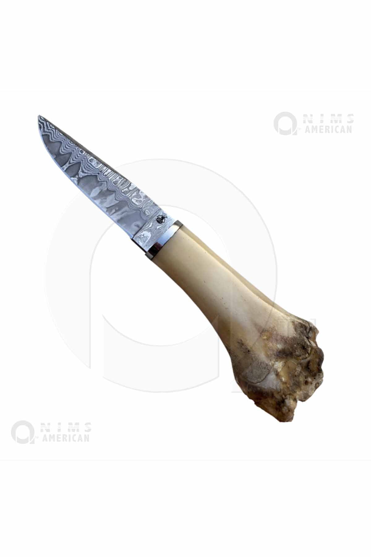 31001 -NIMS® Damascus Steel Handmade Hunting Fixed Blade Knife