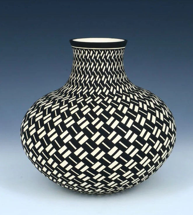 Acoma Pueblo Hand Coiled Eye Dazzler Pottery