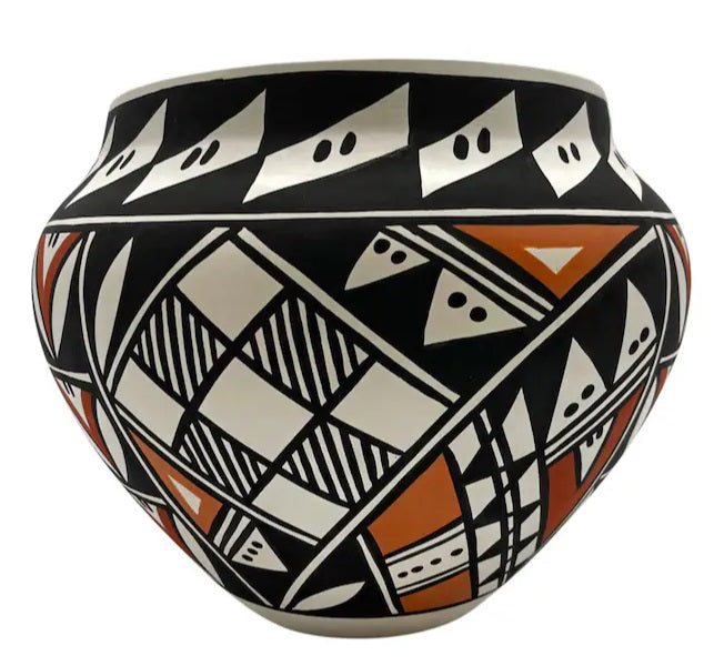 Acoma Handmade Stunning Work Beautiful Vase Enoch Joe