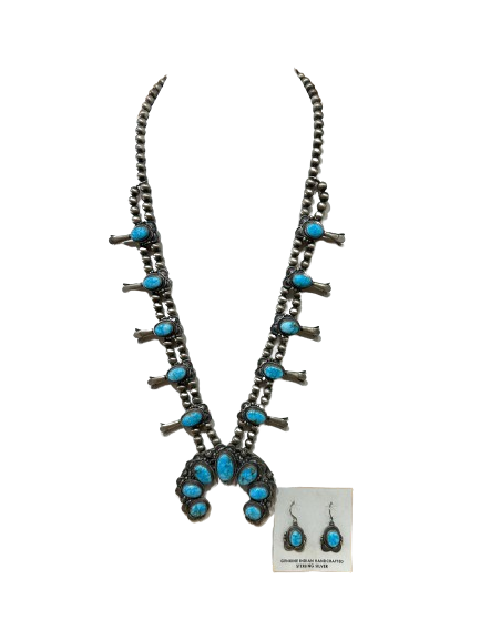 Squash blossom turquoise 