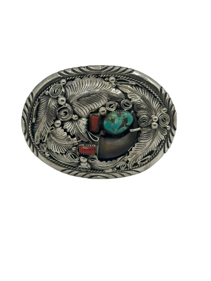 Bear claw Turquoise belt buckle