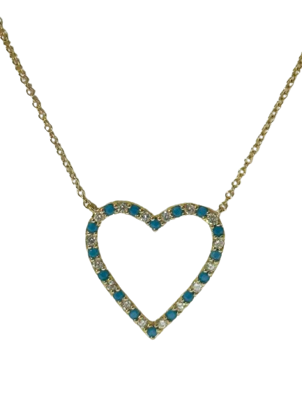 14K Gold Heart Necklace