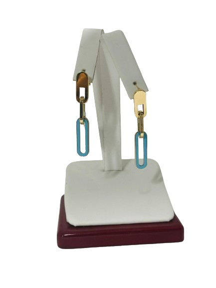 14k gold, Turquoise earring ￼